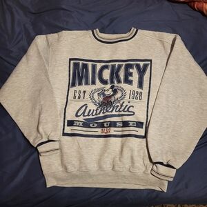 *NEW LISTING* Vintage 90s Disney Store Mickey Mouse Pull Over Sweatshirt